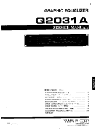 Yamaha Q-2031-A - Service Manual 